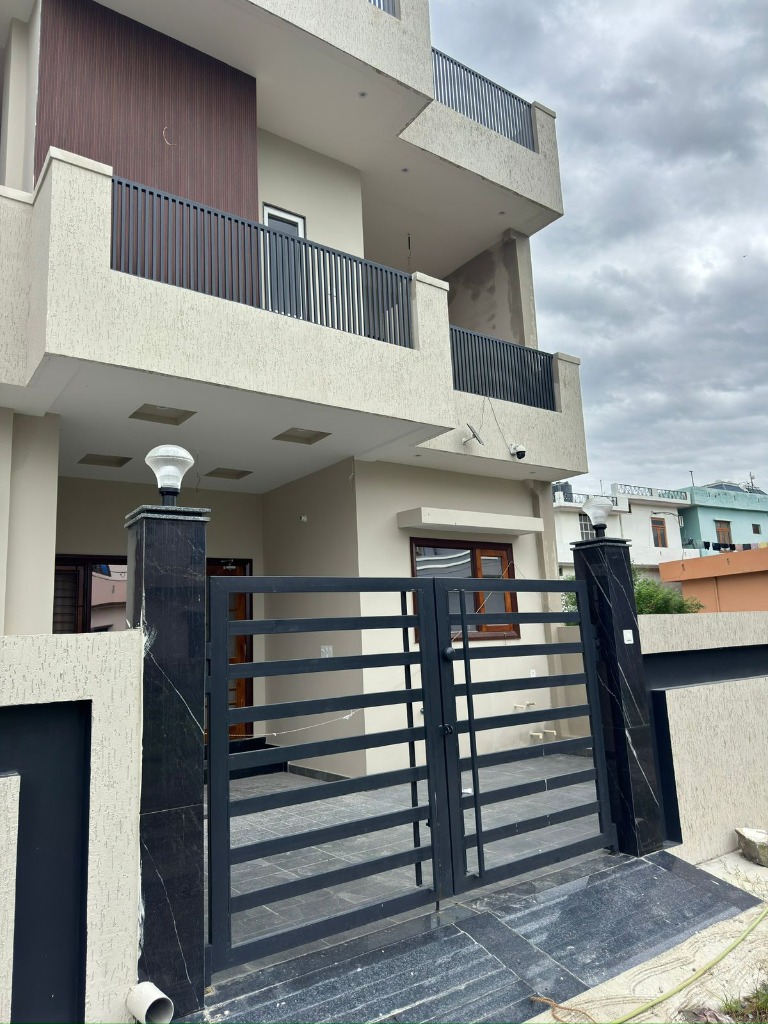 Contemporary entrance gate and facade